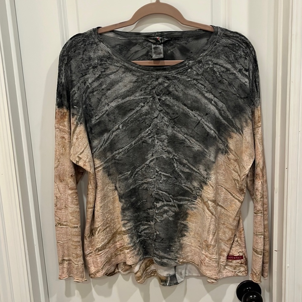 Velvet Tie-Dye Top